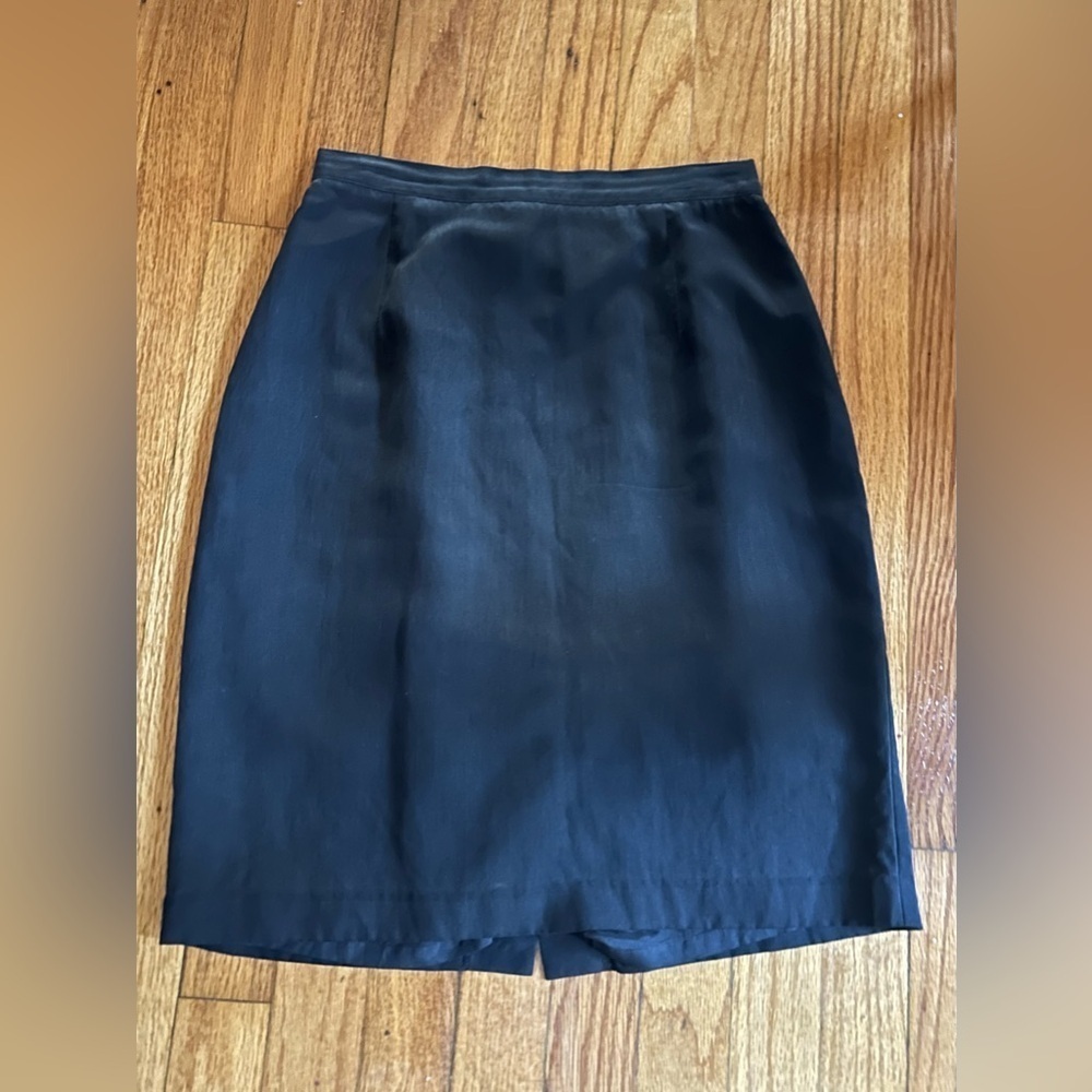 Vintage‎ 100% Silk Back Kriss Kross Pencil Lined Skirt Size 6